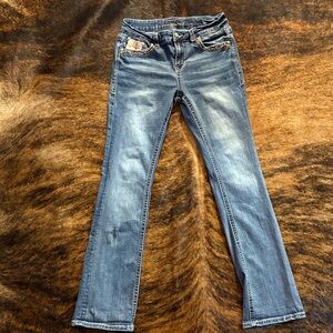 Grace Denim Boot Cut Jeans with Embellishments